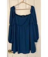 City Studio Day Blue (Green)  Woman&#39;s Long Sleeve Dress Size XL NWT - £19.78 GBP