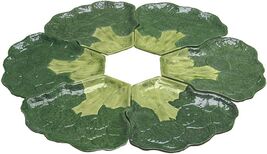 Gourmet Kitchen Ceramic Broccoli Steak Shaped Collage Serving Plates Set... - $622.38 MXN