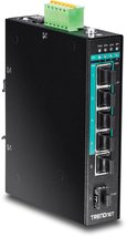 TRENDnet 6-Port Hardened Industrial Gigabit Poe+ Layer 2 Managed DIN-Rail Switch - £375.80 GBP