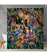  Mickey and Friends Goofy Waterproof Polyester Shower Curtain with Hooks  - $608.14 MXN+