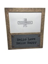 Ganz Hello Love Hello Happy Resin 4X6 Photo Frame NWT - £10.34 GBP