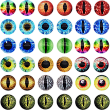 6MM 100PCS Dragon Eyes Glass Cabochon Eyes for Clay Doll Making Sculptures Props - £11.05 GBP