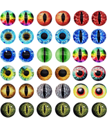 6MM 100PCS Dragon Eyes Glass Cabochon Eyes for Clay Doll Making Sculptur... - £11.16 GBP