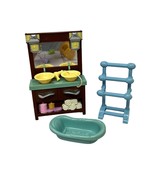 Bathroom Dollhouse Furniture Fisher Price Loving Family 2008 Vanity - €6,51 EUR