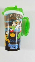 Walt DISNEY PARKS  Whirley  Mug Green Mickey Pluto Goofy  - $4.95