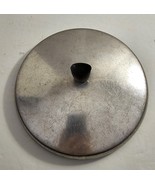 Vintage Aluminum Black MC Top Knob 7 1/2&quot; Round Replacement Lid #59 - $352.39 MXN