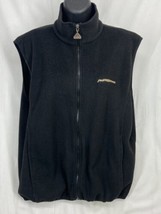 Augusta Sportswear Size Medium Women&#39;s Black Fleece Pocket Logo Vest Jacket - $16.14