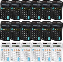 18 Pcs. Pocket Size Mini Calculators, Solar And Battery Operated Small - £26.06 GBP