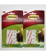 2 Pack - 3M Command Damage-Free Poster Hanging Strips, 24 Total Strips - £6.38 GBP
