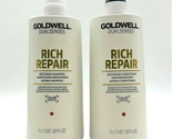 Goldwell Rich Repair Restoring Shampoo &amp; Conditioner/Damaged Hair 33.8 oz - $55.01