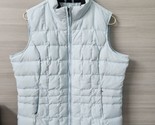 Eddie Bauer Puffer Womens Premium Goose Down Light Blue Zip Quilted Vest... - $27.61