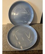 Set of 4 Vintage 10.25" Winfield Blue w/Bamboo Porcelain Plates #3203 - $40.00
