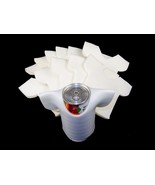 Lot of 12 Foam Can Coolers, Plain White T-Shirt Shape, Party Novelty, In... - $9.75