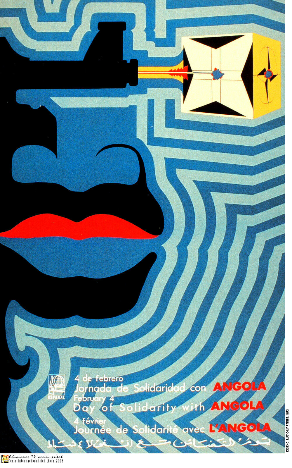 Political OSPAAAL poster.ANGOLA Freedom.African.Anti-Apartheid History art.a33