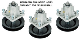 3 Upgraded Spindles for MTD Cub Cadet 618-0625B 918-0625B Fits 46&quot; Deck - £69.66 GBP