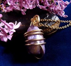 SALE Grape Purple Russian Charoite  Pendant Sterling Silver #48 - $45.00