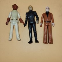 Vintage Star Wars 1977 Obi 1983 Luke 1982 Ackbar Action Figures Loose Lot Of 3 - £19.33 GBP