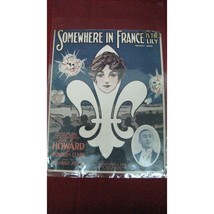 Unique Vintage &quot;Somewhere In France Is The Lily&quot; Sheet Music #82 - £19.46 GBP