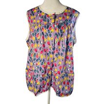 Anthony Richards Women&#39;s TShirt Tank Apron Purple Fruit Dbl Pocket New M... - $10.99