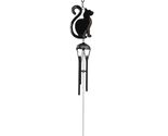 Black Cat Metal Windchime Outdoor Wind Chime 15.75 Inch - $23.98