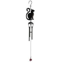 Black Cat Metal Windchime Outdoor Wind Chime 15.75 Inch - $23.98