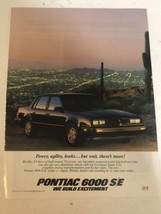 1986 Pontiac 6000 SE Car Vintage Print Ad Advertisement  pa6 - £5.99 GBP