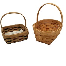 Longaberger Wicker Baskets Holiday Helper 2003 American Cancer Society 1999 Vtg - £14.38 GBP