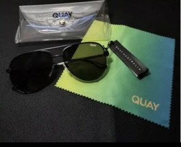 Quay AUSTRALIA-High Key Mini Non-Polarized Sunglasses Black/Smoke-NIB - £39.18 GBP