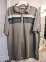 Travis Mathew Men&#39;s XXL Polo Shirt Short Sleeve Greyish HeadsUp Youth Fo... - $16.82