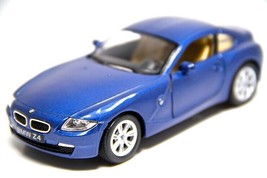 New 5&quot; Bmw Z4 Coupe Hardtop Diecast Model Toy Car 1:32 Blue Gift Kids - £14.11 GBP