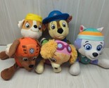 Paw Patrol plush lot Skye Rubble Zuma Chase Jungle Rescue Everest from L... - £19.84 GBP