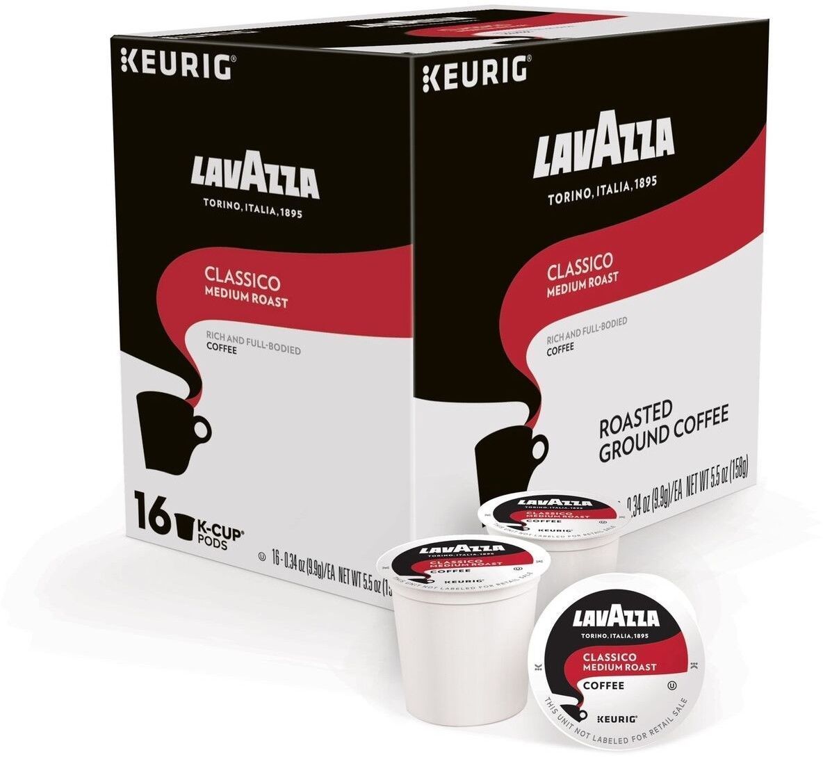 Lavazza Classico Coffee 16 to 96 Keurig K cups Pick Any Quanity FREE SHIPPING - $17.98 - $94.89