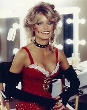 Farrah Fawcett Busty Pose In Sexy Red Basque And Black Gloves 8X10 Photograph - £8.68 GBP