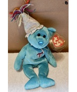 TY Beanie Baby December Teddy Birthday Bear 8&quot; 2002 Mint Tag Stuffed Ani... - £6.38 GBP