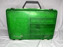 Vintage PLANO Bill Dance Outdoors Fishing Tackle Box Green - $20.00