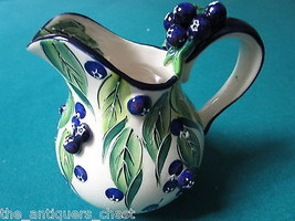 Jeanette McCall blueberry creamer/pitcher - ICING ON THE CAKE - RETIRED ... - $74.25