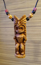 Limited Edition Tiki Necklace - Luau Tropical Hawaiian Jewelry - Tribal Pendant - £23.97 GBP