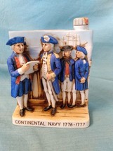 Vnt US Continental Navy 1776-1777 Bisque Whiskey Decanter by Haas Brothe... - £23.90 GBP