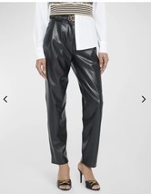 Veronica Beard Coolidge Belted Vegan Leather Pants Size 8 NWT - £214.67 GBP