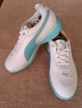 TZ GOLF -  Puma S2 Quilltec Golf Shoes Ladies Size 6 White/Teal #185912 05 - £26.10 GBP