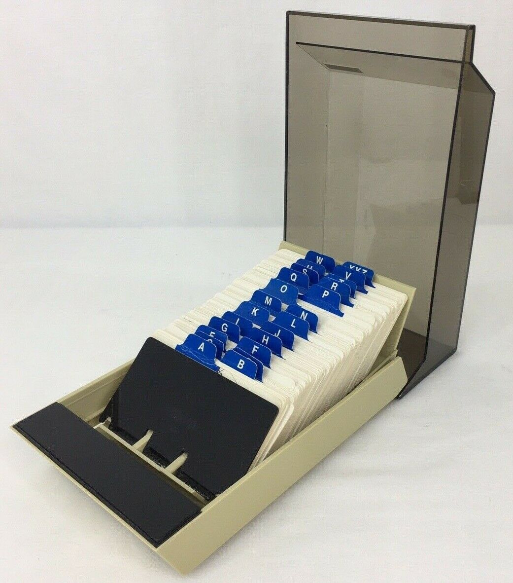Vintage Rolodex Model VIP 24C Flip Top Phone Address File W/Blank Cards ... - $17.72