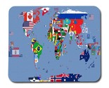 World Flag Map Mouse Pad - $13.90