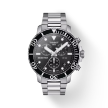 Tissot Seastar 1000 Chronograph Black Dial 45.5 MM Watch T120.417.11.051.00 - £298.18 GBP