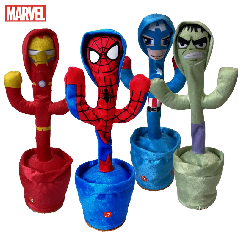 Disney Marvel Spiderman Talking Toy Avengers Iron Man Dancing Cactus Doll Speak - £8.11 GBP+