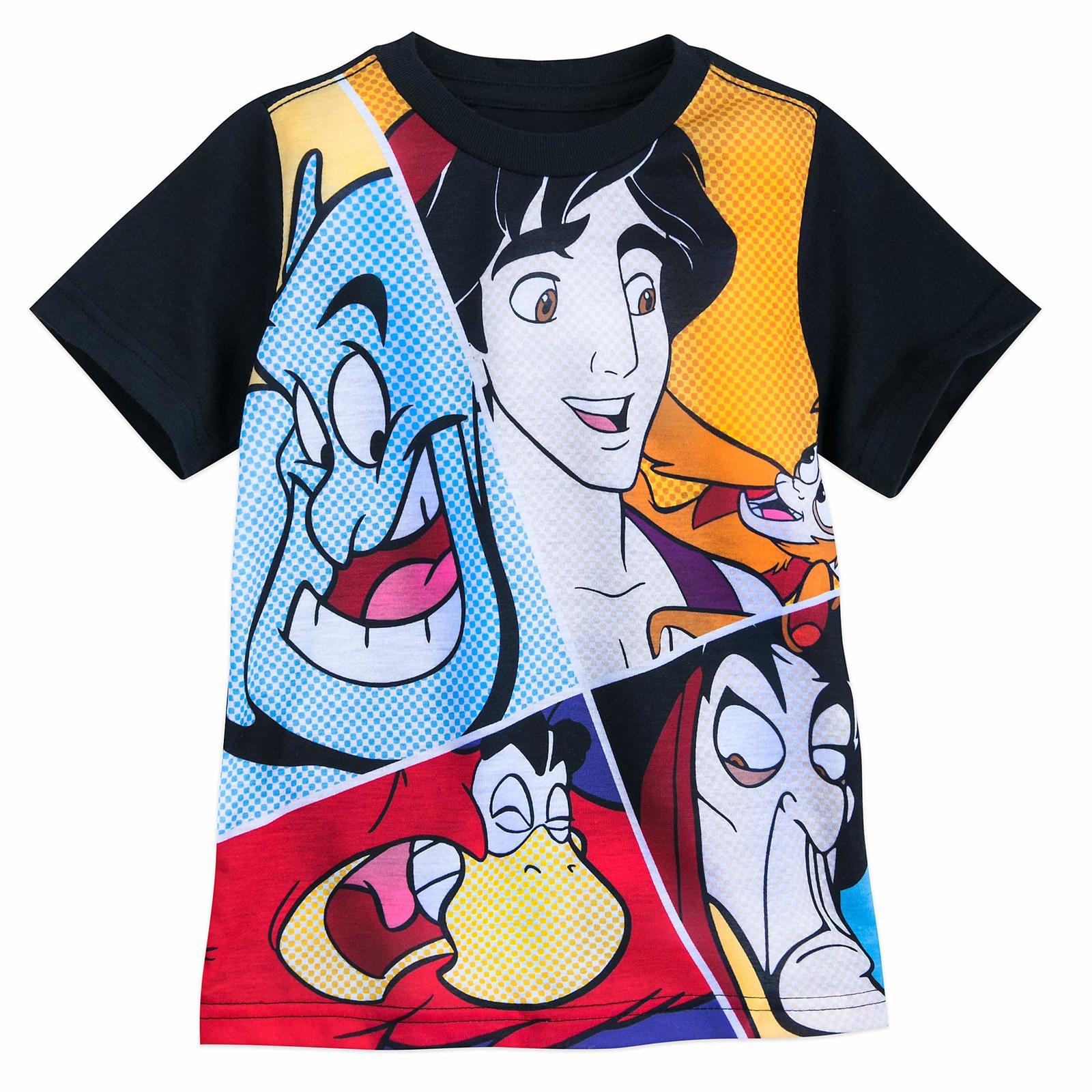 Disney Aladdin Pop Art T-Shirt for Boys Size XL (14) Multi - $19.75
