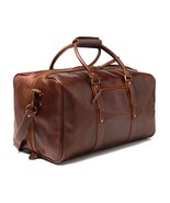 Full Grain Leather Duffel Bag, Personalized Leather Weekender Travel Duf... - €169,70 EUR
