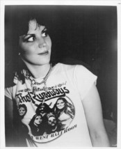 Joan Jett circa 1975 wears The Runaways t-shirt 8x10 inch photo - $14.99