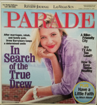 DREW BARRYMORE, Peter Sarsgaard, Henry covington @ PARADE Magazine Sept 27, 2009 - $5.95