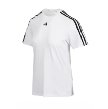 adidas Train Essentials 3-Stripes Tee Women&#39;s T-shirts Sport Asia-Fit NW... - £34.06 GBP