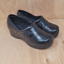 GH Bass &amp; Co Women&#39;s Clogs Size 5 M Black Faux Leather Casual Profession... - $25.87